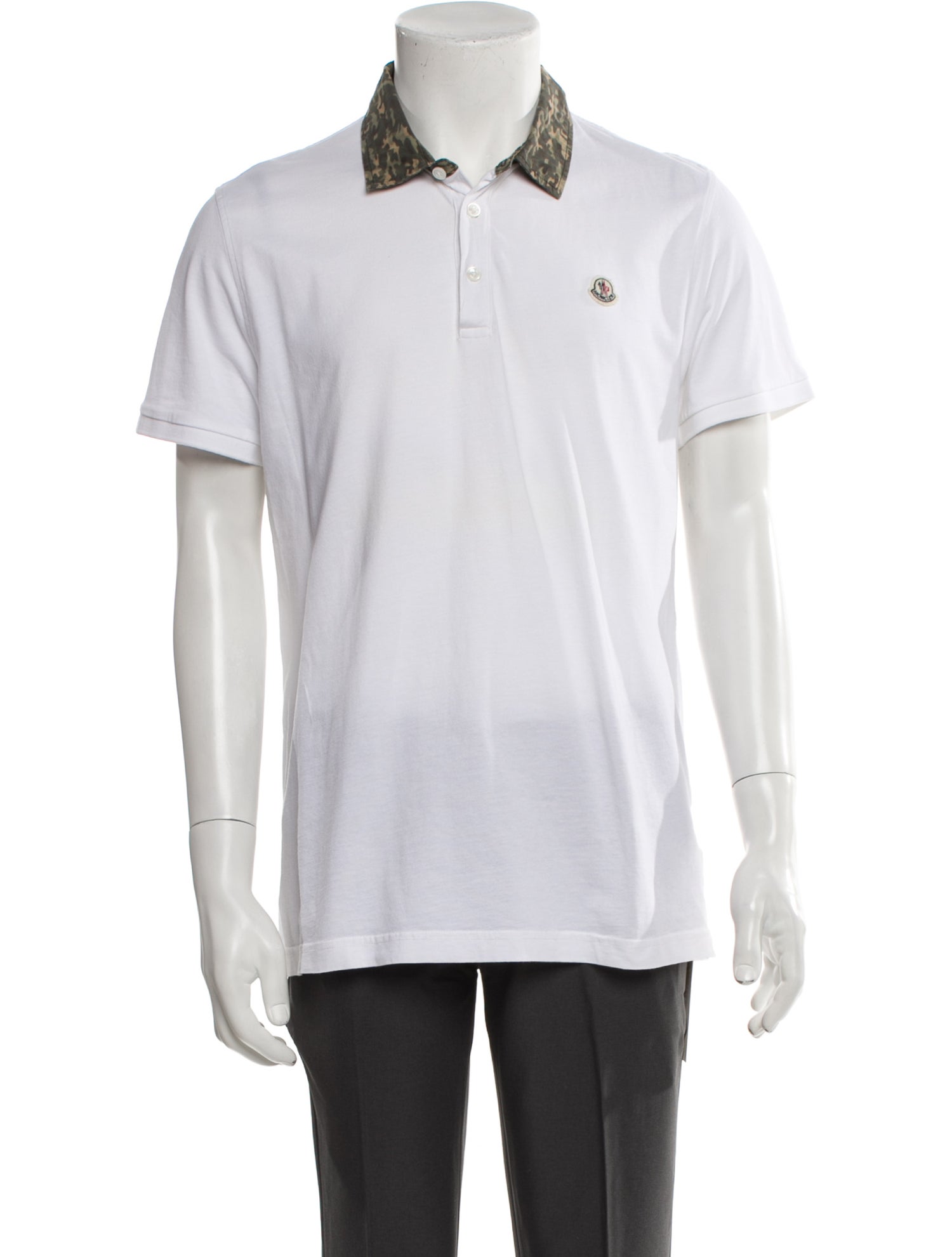 Moncler Collar Short Sleeve Polo Shirt